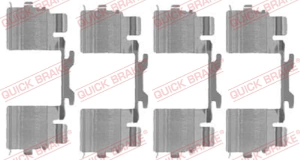 QUICK BRAKE Sada prísluženstva obloženia kotúčovej brzdy 1091725 1