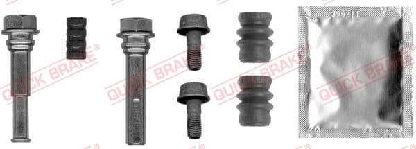 QUICK BRAKE Sada vodiacich puzdier brzdového strmeňa 1130012X 1