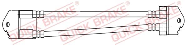 QUICK BRAKE Brzdová hadica 25.006 1