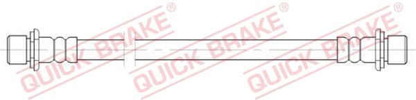 QUICK BRAKE Brzdová hadica 25.075 1