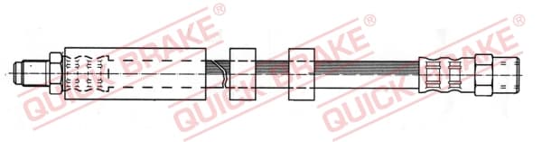 QUICK BRAKE Brzdová hadica 32.972 1