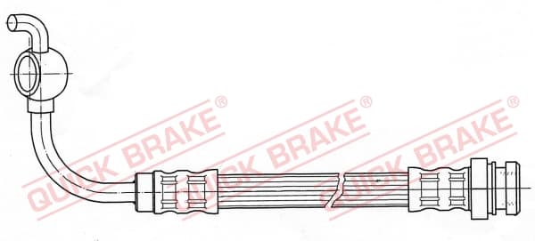 QUICK BRAKE Brzdová hadica 50.047 1