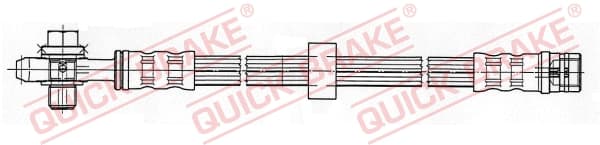 QUICK BRAKE Brzdová hadica 50.104X 1
