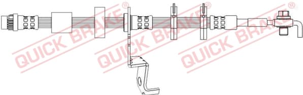 QUICK BRAKE Brzdová hadica 50.726X 1