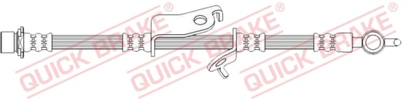 QUICK BRAKE Brzdová hadica 50.729 1