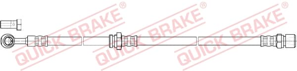 QUICK BRAKE Brzdová hadica 50.850X 1