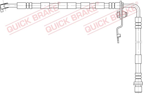 QUICK BRAKE Brzdová hadica 50.892 1