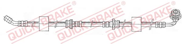 QUICK BRAKE Brzdová hadica 50.951 1