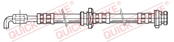 QUICK BRAKE Brzdová hadica 50.966 1