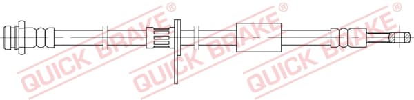 QUICK BRAKE Brzdová hadica 58.850 1