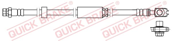 QUICK BRAKE Brzdová hadica 58.871X 1