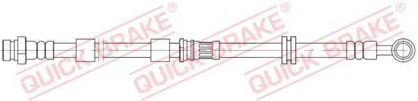 QUICK BRAKE Brzdová hadica 58.891 1