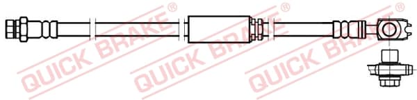 QUICK BRAKE Brzdová hadica 58.893X 1