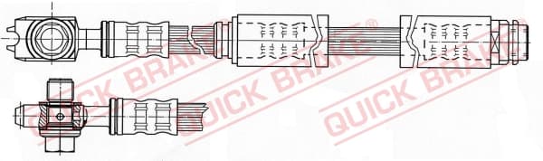 QUICK BRAKE Brzdová hadica 58.962X 1