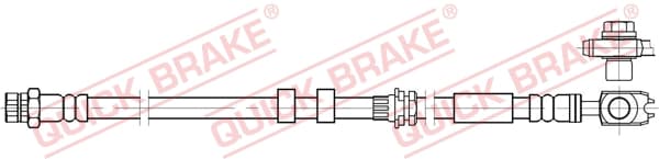QUICK BRAKE Brzdová hadica 59.801X 1