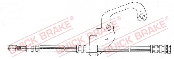 QUICK BRAKE Brzdová hadica 59.922 1