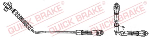 QUICK BRAKE Brzdová hadica 59.942X 1