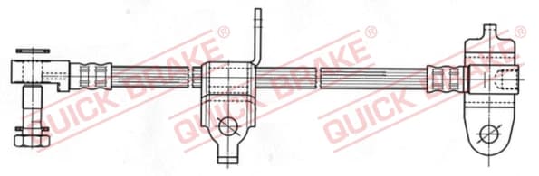 QUICK BRAKE Brzdová hadica 59.976X 1