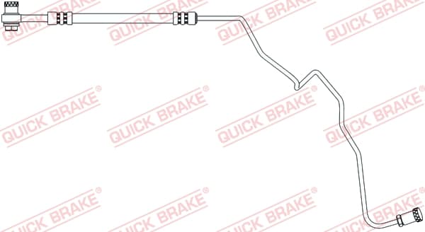 QUICK BRAKE Brzdová hadica 96.019X 1