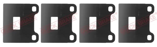 QUICK BRAKE Fólia proti pískaniu, brzdové obloženie(nosná platňa) W1214 1