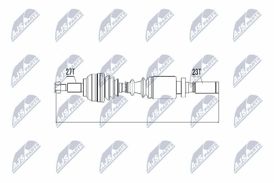 NTY Hnací hriadeľ NPW-RE-004 1