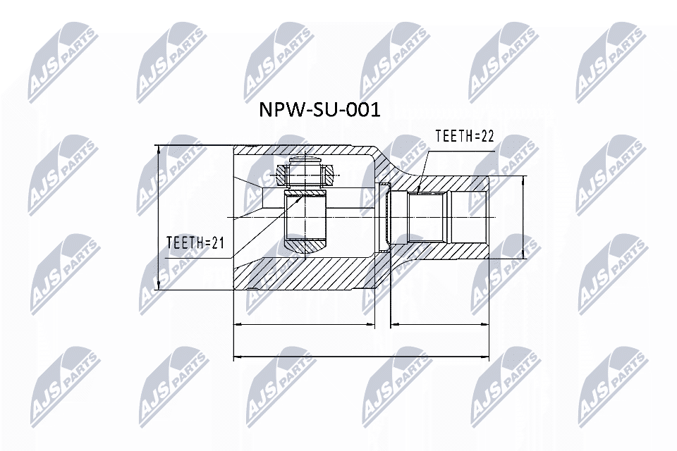 NTY Sada kĺbov hnacieho hriadeľa NPW-SU-001 1