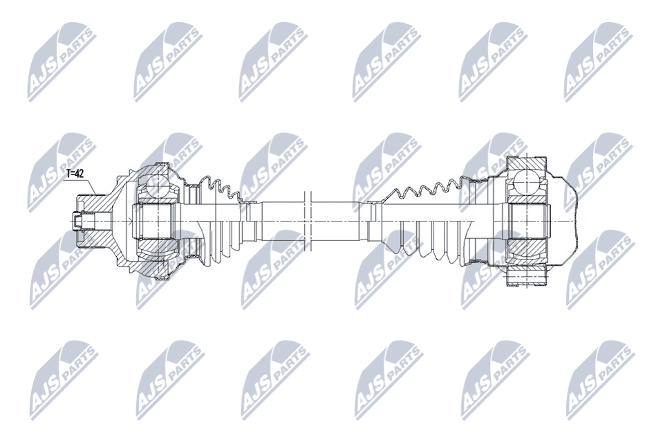 NTY Hnací hriadeľ NPW-AU-089 1