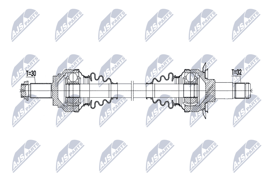 NTY Hnací hriadeľ NPW-BM-231 1