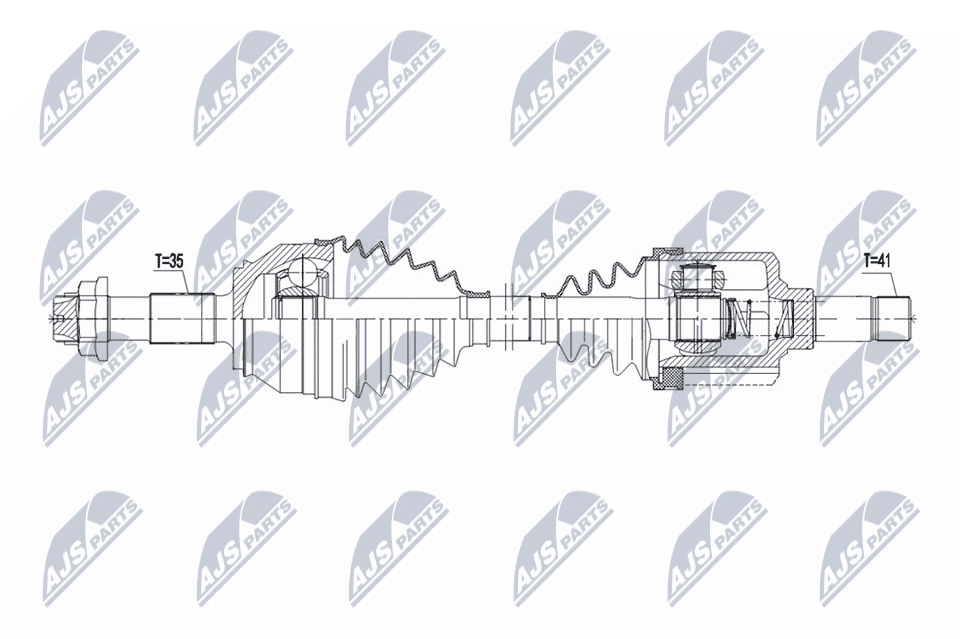 NTY Hnací hriadeľ NPW-CT-163 1