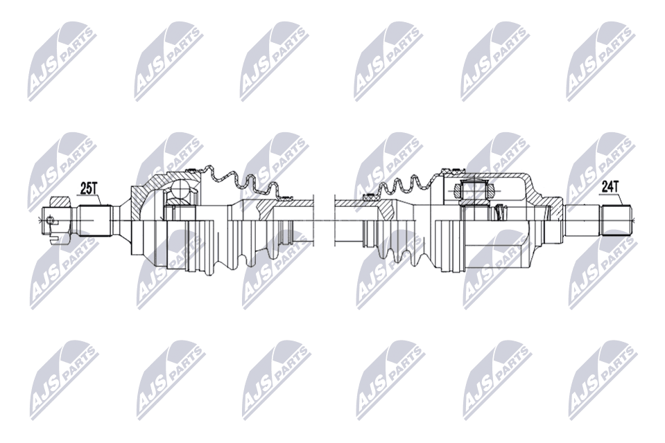 NTY Hnací hriadeľ NPW-CT-166 1