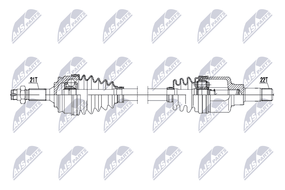 NTY Hnací hriadeľ NPW-CT-169 1