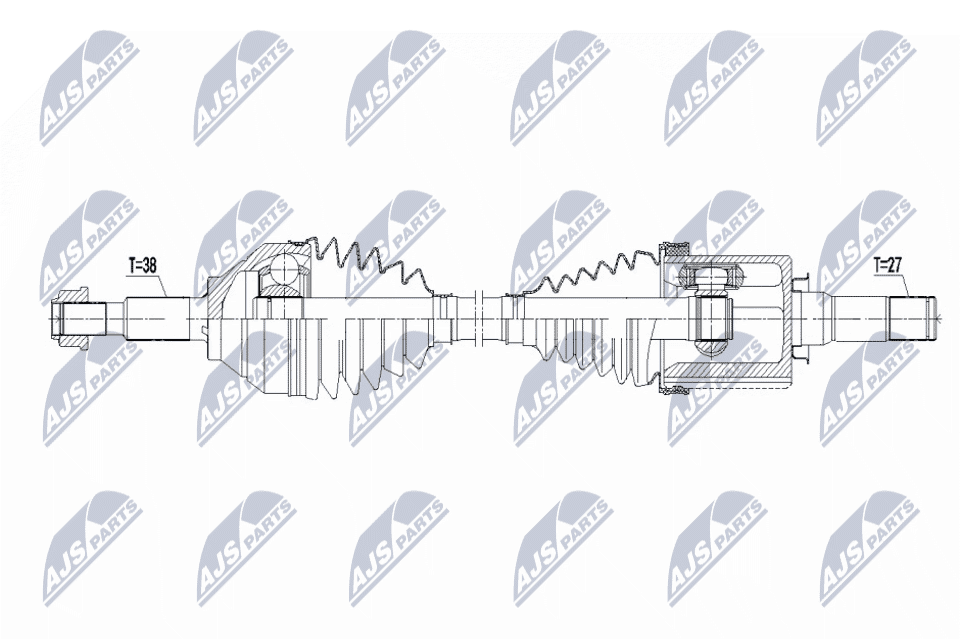 NTY Hnací hriadeľ NPW-FR-203 1