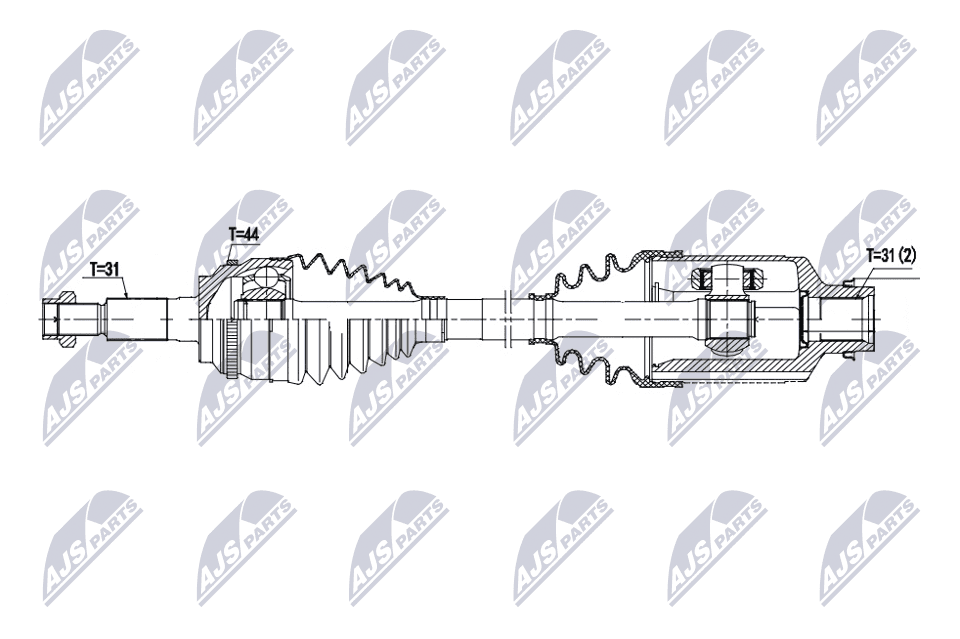 NTY Hnací hriadeľ NPW-FR-209 1