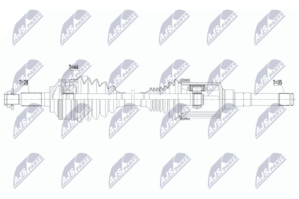 NTY Hnací hriadeľ NPW-FR-225 1