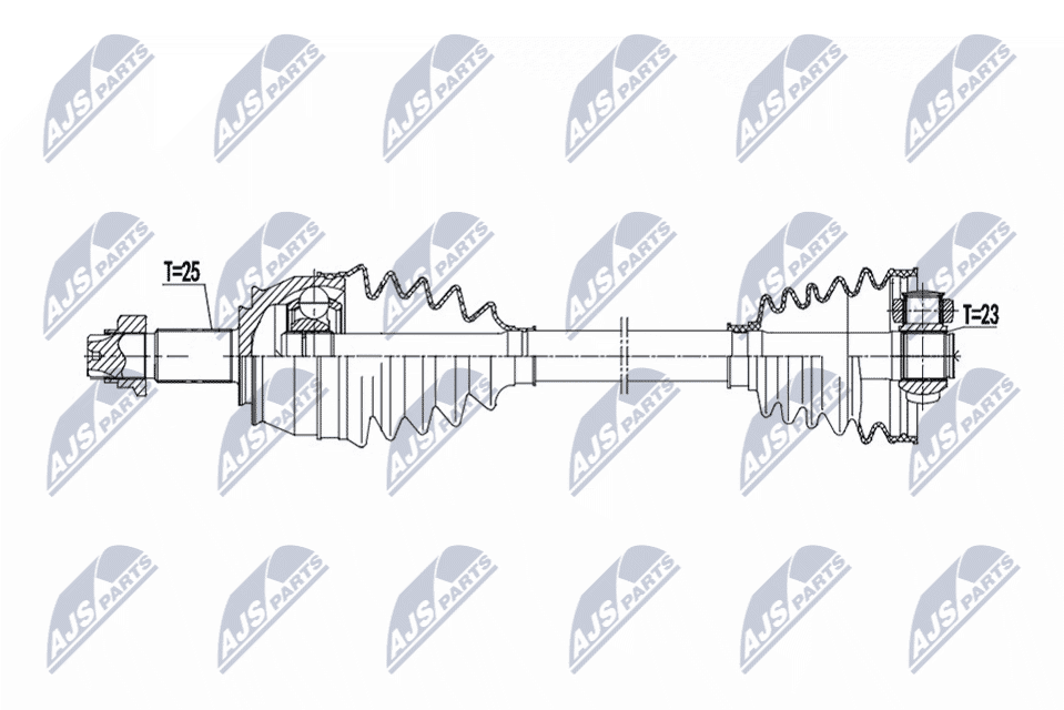 NTY Hnací hriadeľ NPW-FT-090 1