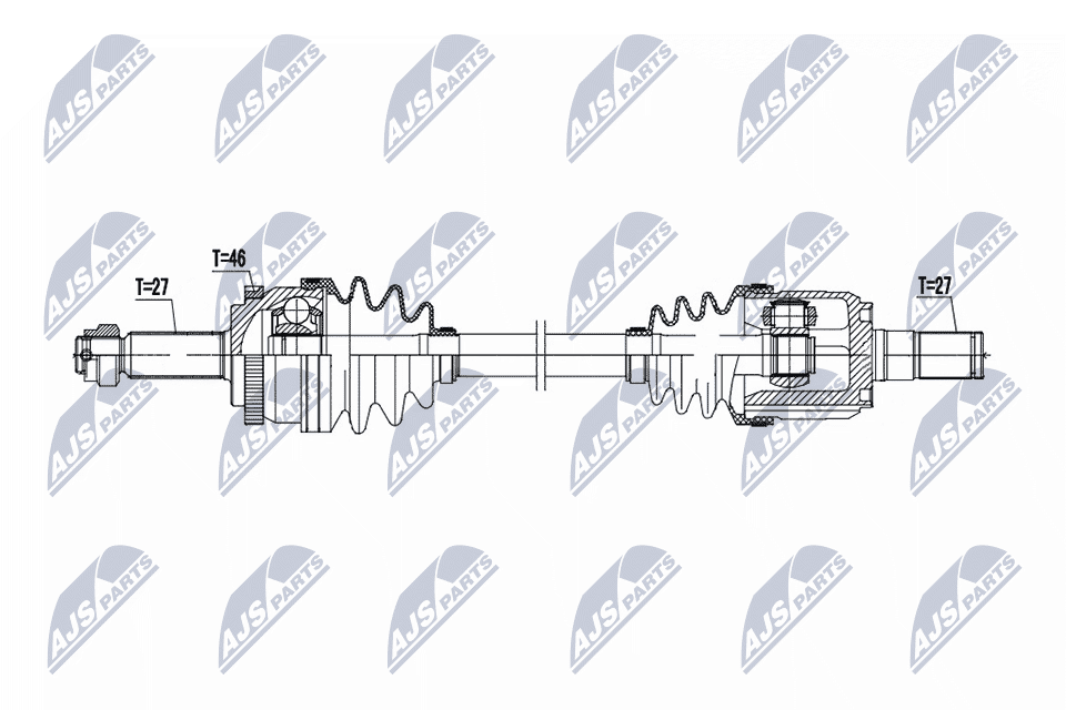 NTY Hnací hriadeľ NPW-HY-635 1