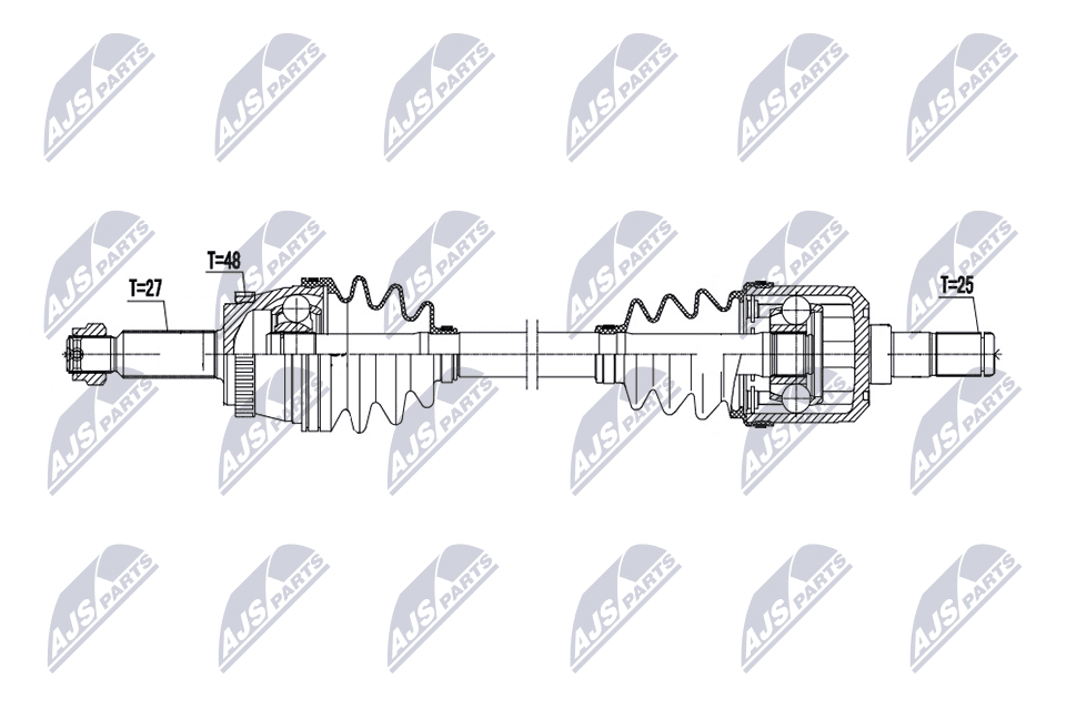 NTY Hnací hriadeľ NPW-HY-650 1