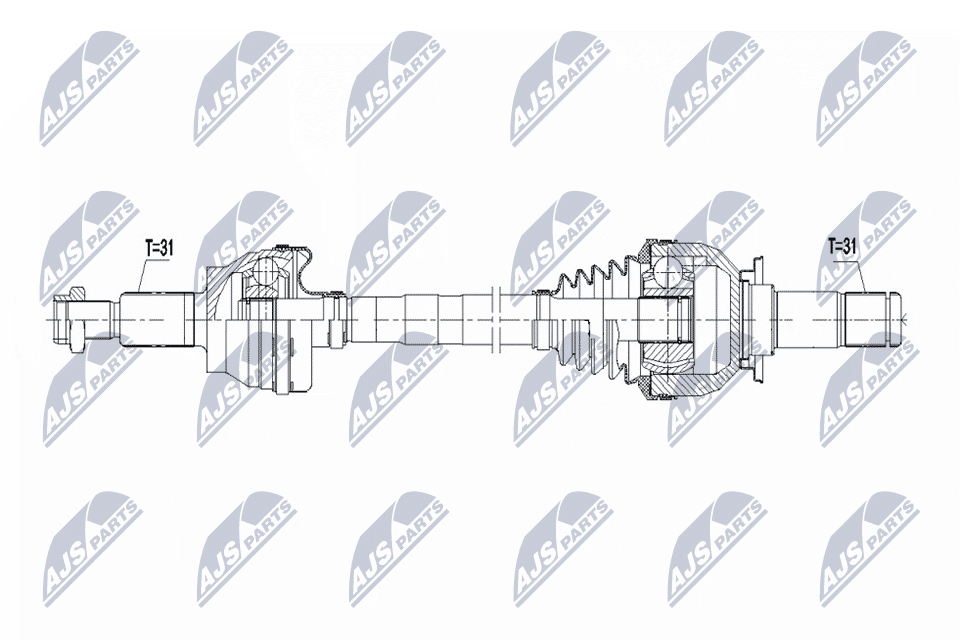 NTY Hnací hriadeľ NPW-JG-022 1