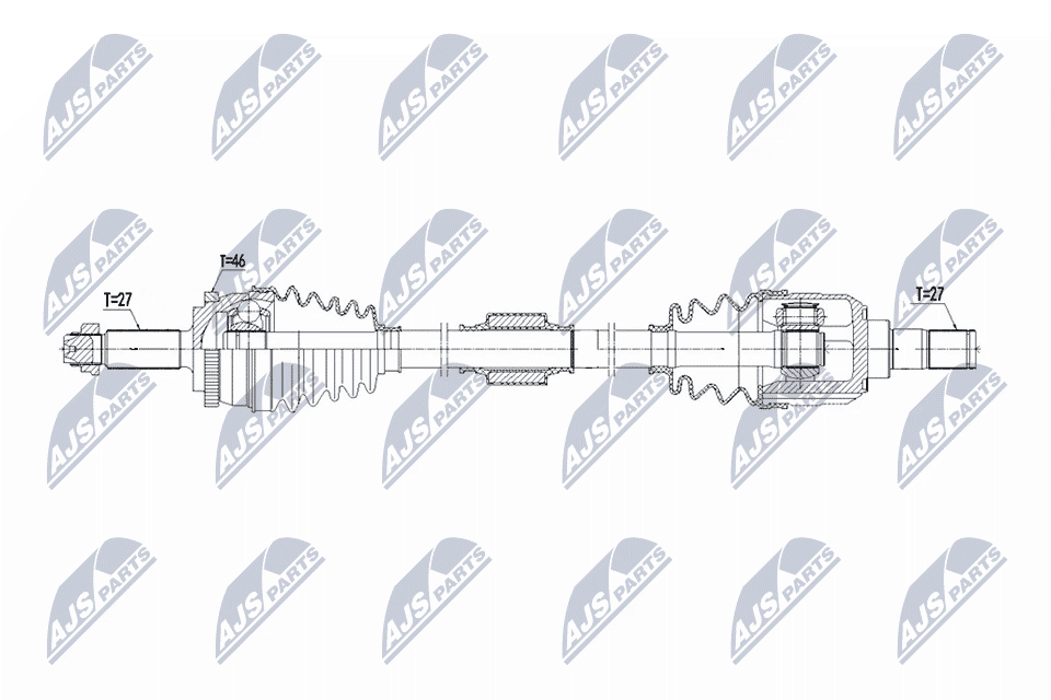 NTY Hnací hriadeľ NPW-KA-416 1