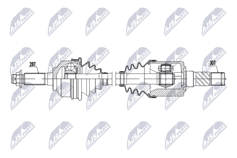 NTY Hnací hriadeľ NPW-KA-426 1