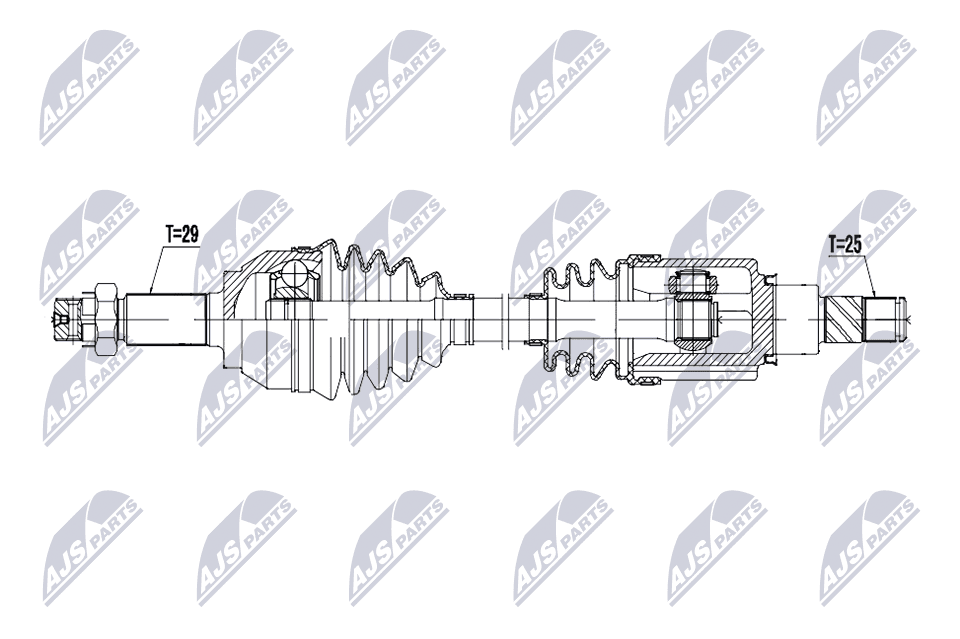 NTY Hnací hriadeľ NPW-NS-204 1