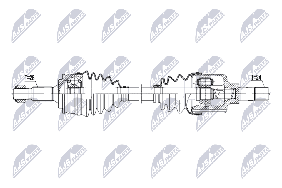 NTY Hnací hriadeľ NPW-PE-131 1