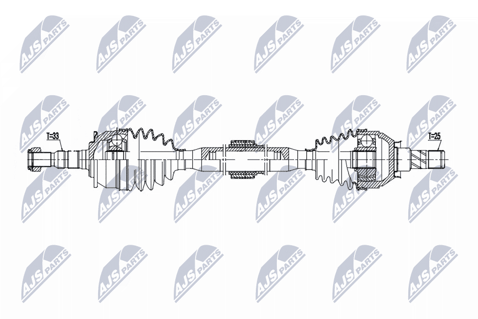 NTY Hnací hriadeľ NPW-PL-152 1