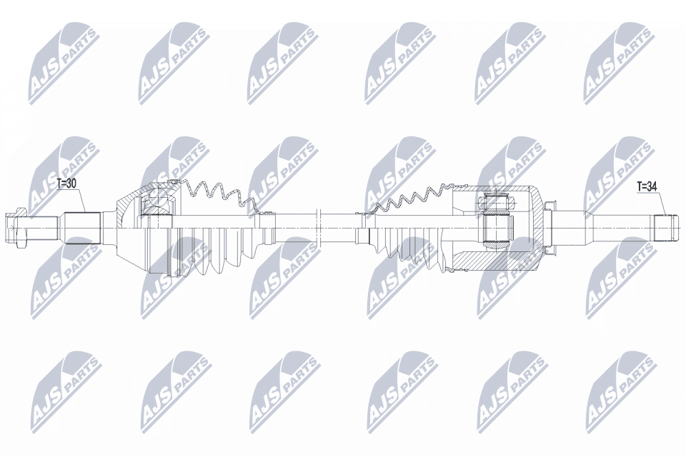 NTY Hnací hriadeľ NPW-PL-177 1