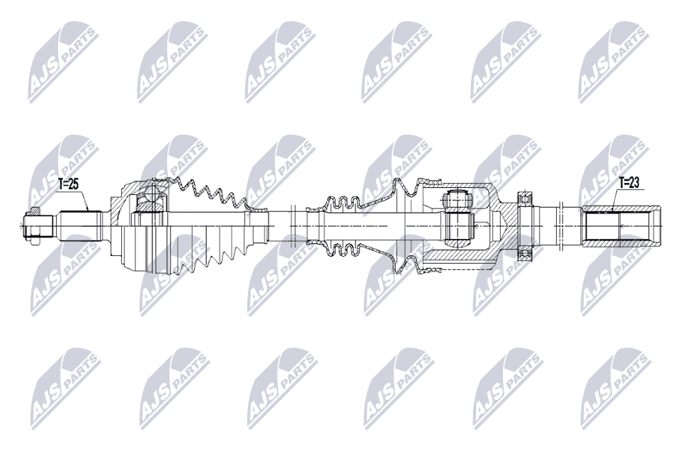 NTY Hnací hriadeľ NPW-RE-260 1