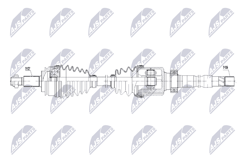 NTY Hnací hriadeľ NPW-RE-261 1