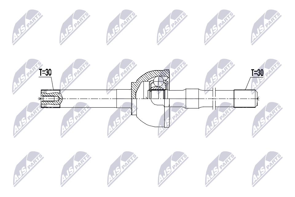 NTY Hnací hriadeľ NPW-TY-222 1