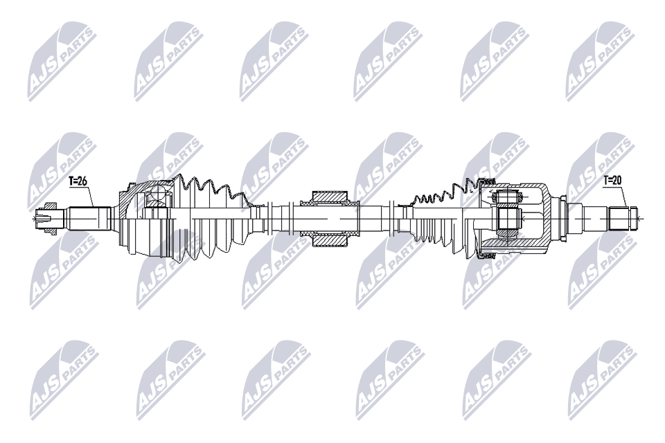 NTY Hnací hriadeľ NPW-TY-250 1