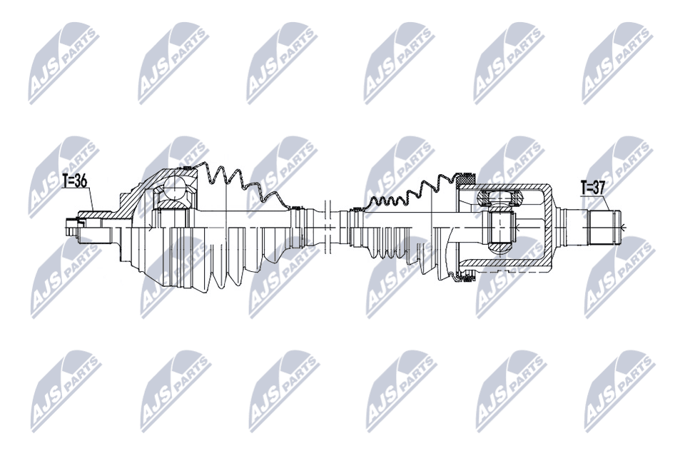 NTY Hnací hriadeľ NPW-VW-236 1