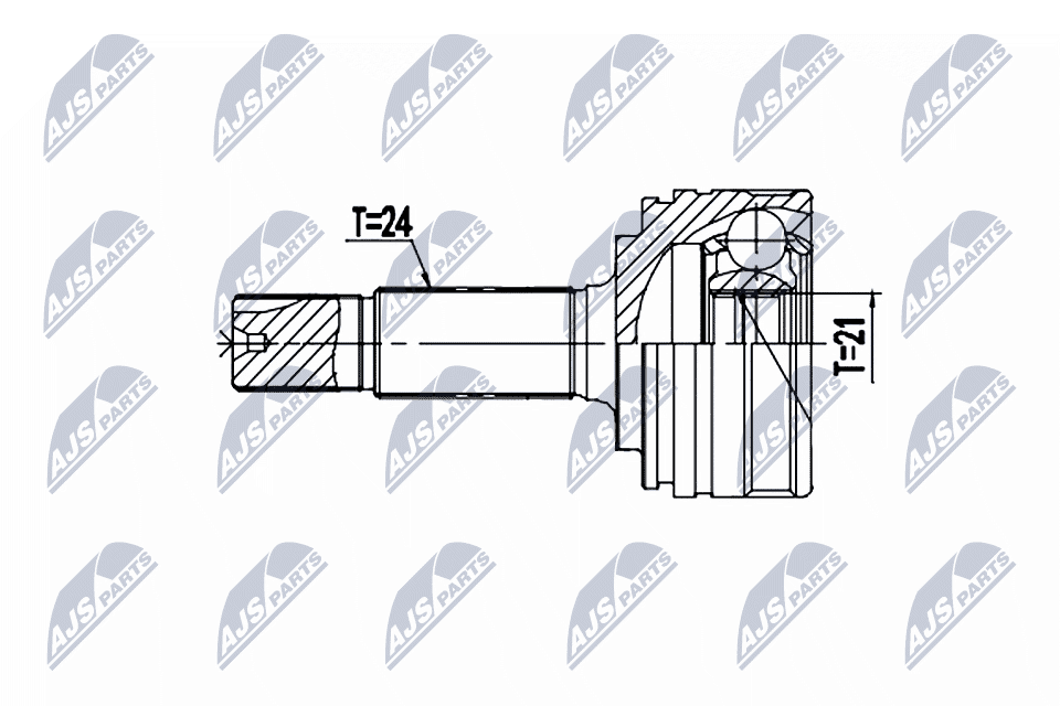NTY Sada kĺbov hnacieho hriadeľa NPZ-CT-026 1